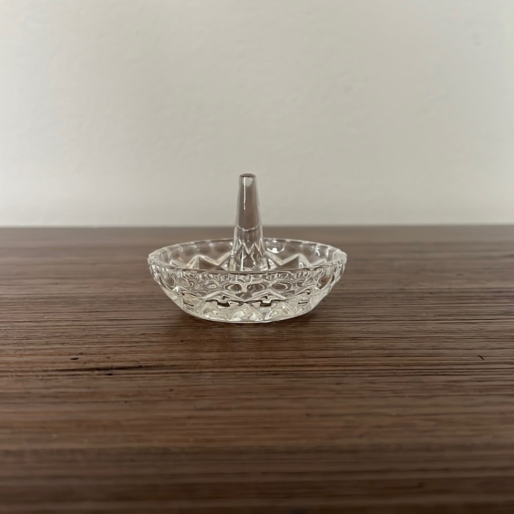 Vintage crystal jewelry holder